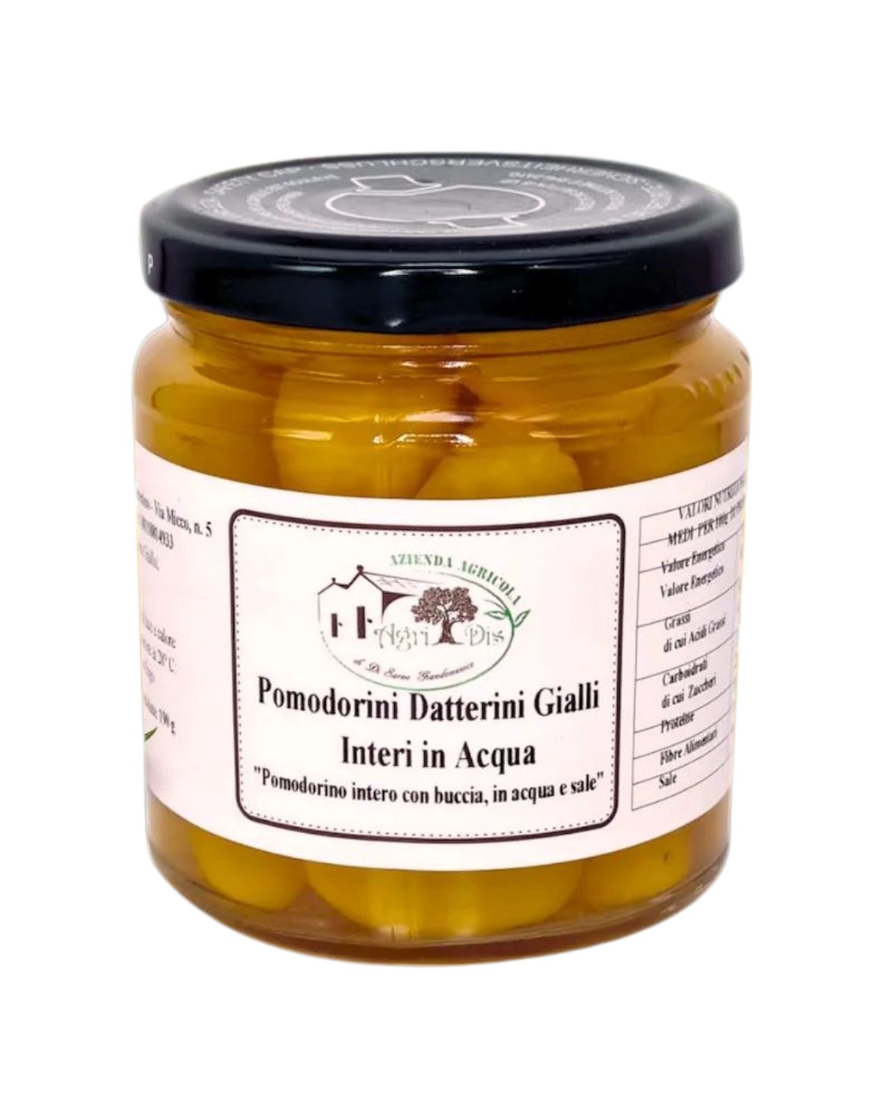 Datterino giallo in acqua – Agridis